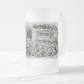 Großartiger elektrischer Schädel Mattglas Bierglas (VorderseiteRechts)