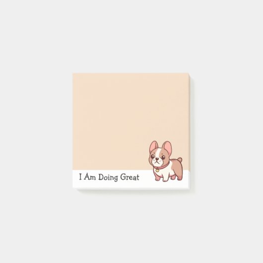 Großartiger Französischer Bulldogge Post-it Klebezettel (Vorderseite)