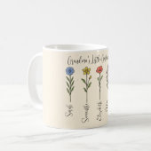 Großartiger Garten der Liebe - Kindername Kaffeetasse (Vorderseite Links)