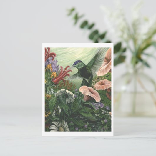 Großartiger Garten Postkarte (Stehend Vorderseite)