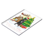 Großartiger Grauer Weihnachtslieder Notizblock (Linke Seite)