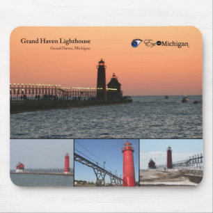 Großartiger Hafen-Leuchtturm Mousepad