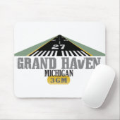 Großartiger Hafen MI - Flughafen-Rollbahn Mousepad (Mit Mouse)