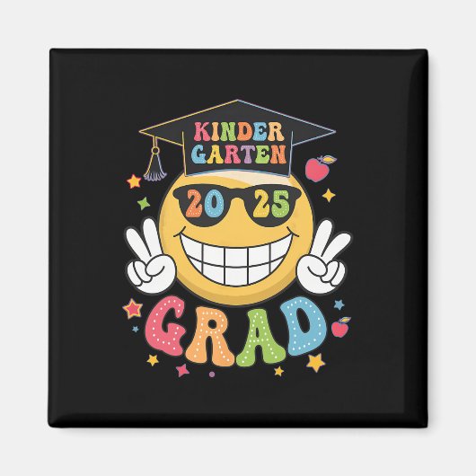 Großartiger Kindergarten-Absolvent Glücklicher Abs Magnet (Vorne)