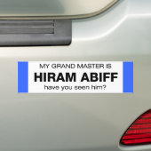 Großartiger Meister Hiram Abiff Autoaufkleber (Auf Auto)
