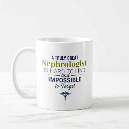 Großartiger Nephrologe Personalisierter Name  Kaffeetasse (Links)
