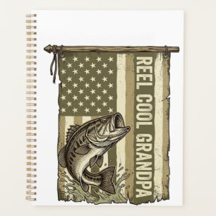 Großartiger Opa Vintage-Bassfishing-Shirt-Design Planer