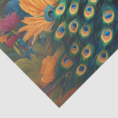 Großartiger Pfau Seidenpapier (Detail)