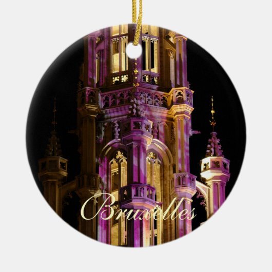 Großartiger Platz nachts Keramikornament (Vorne)