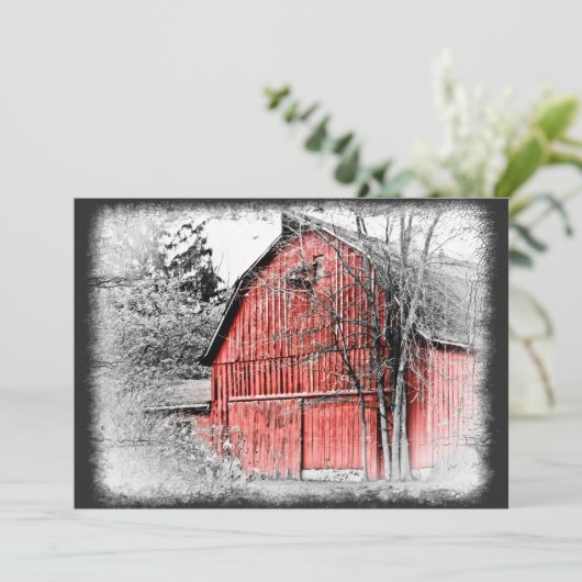 Großartiger Rotbarsch Einladung (Stehend Vorderseite)