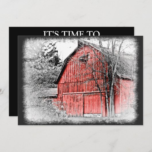 Großartiger Rotbarsch Einladung (Vorne/Hinten)