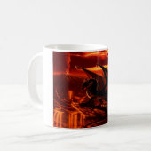 Großartiger Roter Drache Kaffeetasse (Vorderseite Links)