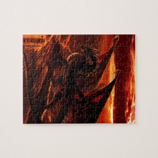 Großartiger Roter Drache Puzzle (Horizontal)