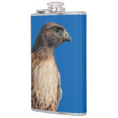 Großartiger Rotschwanzfalken in der Sonne Flachmann (Links)