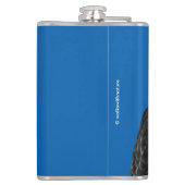 Großartiger Rotschwanzfalken in der Sonne Flachmann (Rückseite)