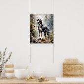 Großartiger Schweizer Hund Kunstdruckposter Poster (Küche)