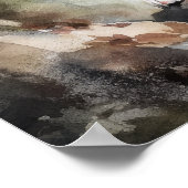 Großartiger Schweizer Hund Kunstdruckposter Poster (Ecke)