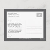 Großartiger Script-Abschluss Vielen Dank Postkarte (Rückseite)