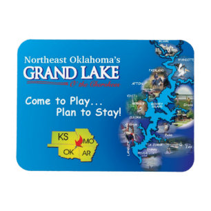Großartiger See-Oklahoma-Magnet Magnet