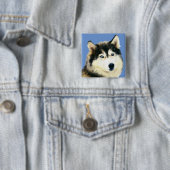 Großartiger sibirischer Husky-Button Button (Beispiel)