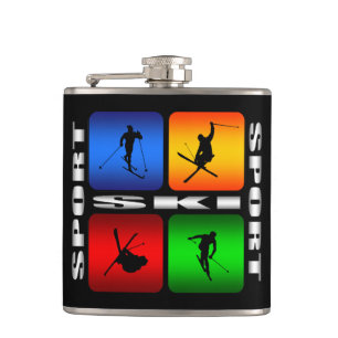 Großartiger Ski-Sport-angesagte Flasche Flachmann