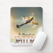 Großartiger Spitzfeuerplakat Mousepad (Mit Mouse)