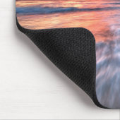 Großartiger Steinstrand des Sonnenuntergang-|, EL Mousepad (Ecke)
