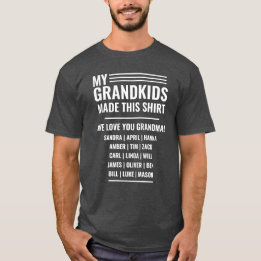 Großartiger T - Shirt mit Großkindernamen 2020