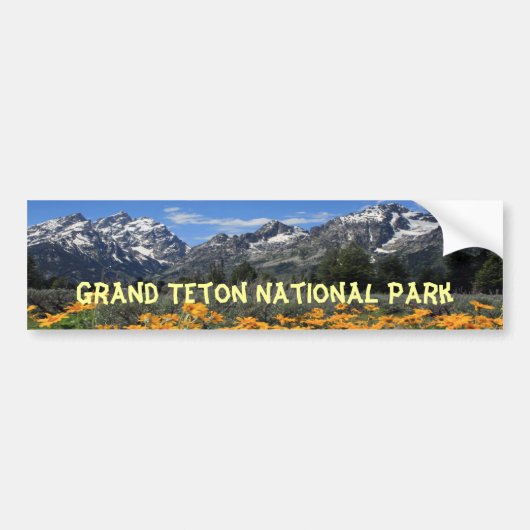 Großartiger Teton Nationalpark Autoaufkleber (Vorne)