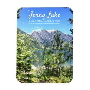 Großartiger Teton Nationalpark Jenny See-Wyomings Magnet