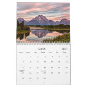 Großartiger Teton Nationalpark Kalender (Mär 2027)