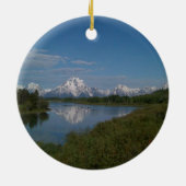 Großartiger Teton Nationalpark Keramikornament (Hinten)