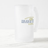 Großartiger Teton Nationalpark Mattglas Bierglas (VorderseiteRechts)