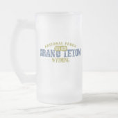 Großartiger Teton Nationalpark Mattglas Bierglas (Links)