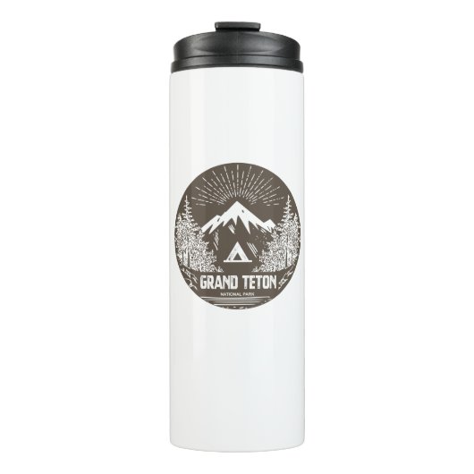 Großartiger Teton Nationalpark Thermosbecher (Vorderseite)