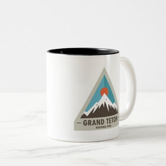 Großartiger Teton Nationalpark Zweifarbige Tasse (VorderseiteRechts)