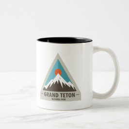 Großartiger Teton Nationalpark Zweifarbige Tasse