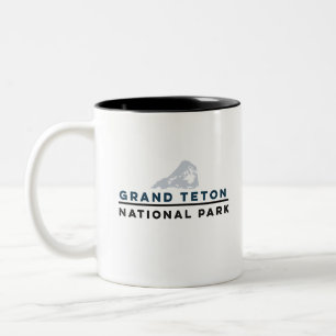 Großartiger Teton Nationalpark Zweifarbige Tasse