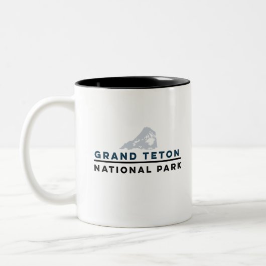 Großartiger Teton Nationalpark Zweifarbige Tasse (Links)
