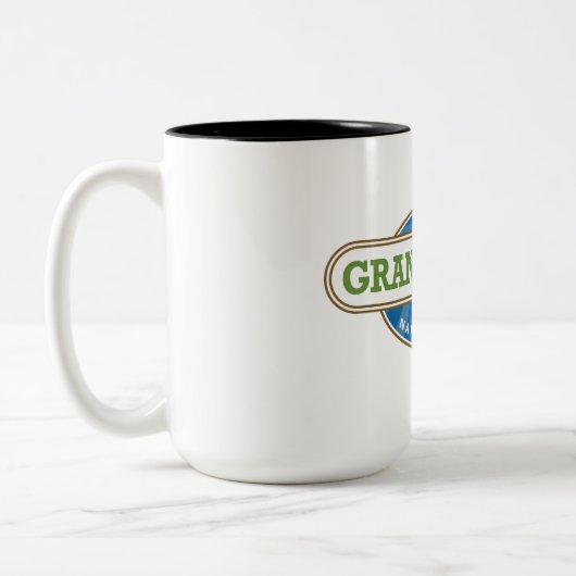 Großartiger Teton Nationalpark Zweifarbige Tasse (Links)