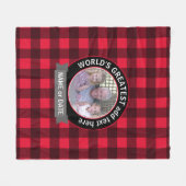 Großartiger Vater Großoper-Vorlage für benutzerdef Fleecedecke (Vorderseite (Horizontal))