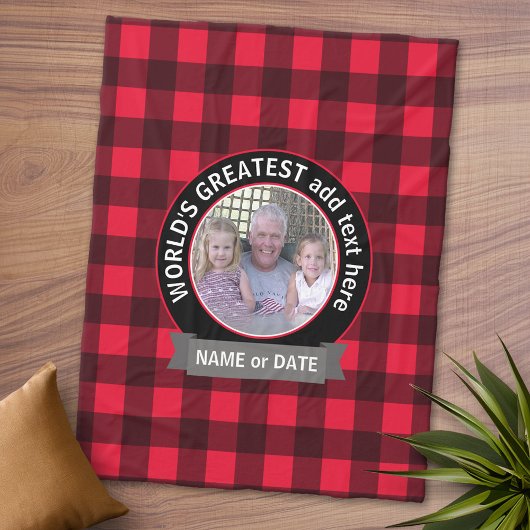 Großartiger Vater Großoper-Vorlage für benutzerdef Fleecedecke