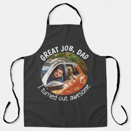 Großartiger Vater... Vatertag Custom Foto Black Schürze