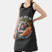 Großartiger Vater... Vatertag Custom Foto Black Schürze (InSitu)