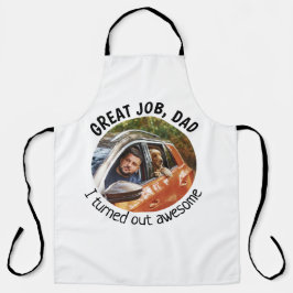 Großartiger Vater... Vatertag Custom Foto White Schürze