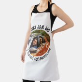 Großartiger Vater... Vatertag Custom Foto White Schürze (InSitu)