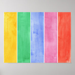großartiger Wasserfarbenhintergrund - Wasserfarben Poster