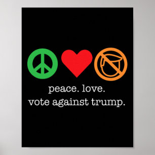 Großartiges Anti-Trump-Shirt für Demokraten  Poster