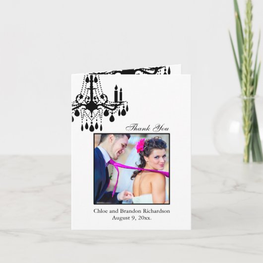 Großartiges Ballsaal danken Ihnen zu kardieren Dankeskarte (Vorderseite)