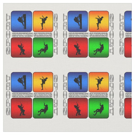 Großartiges Bergsteigen Stoff (Nahaufnahme)